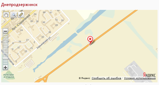 Схема рекламной плоскости по адресу Єлизаветівське шосе, поворот на вул. Харківську