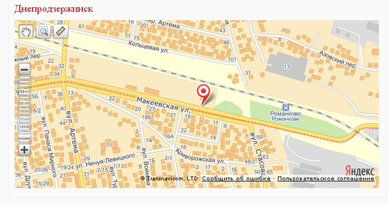 Схема рекламной плоскости по адресу ул. Криворожская, 15