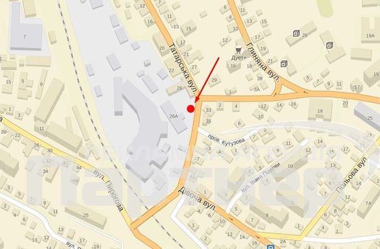 Схема рекламної площини за адресою Татарська