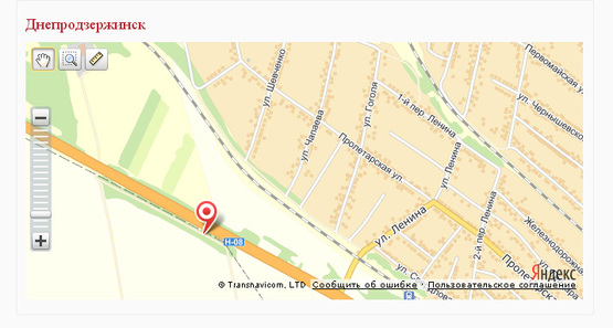 Схема рекламной плоскости по адресу ул. Днепропетровская