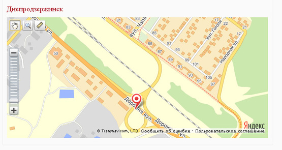 Схема рекламной плоскости по адресу ул. Днепропетровская/пр. Юбилейный/ул. Дорожная