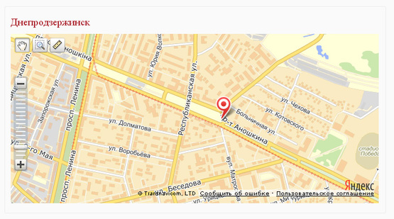 Схема рекламной плоскости по адресу просп. Аношкина, автокомплекс "4х4"