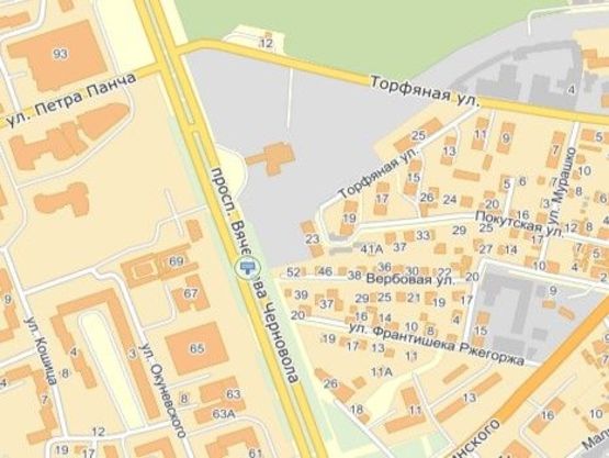 Схема рекламной плоскости по адресу пр.Чорновола 67, ТЦ Інтер сіті, до центру