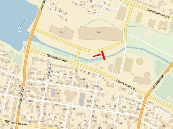 Схема рекламной плоскости по адресу Заречанская ул., 11, возле супермаркета "Епицентр", "Таврия", №8