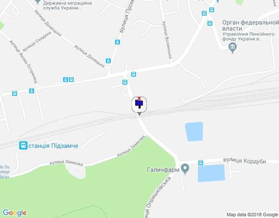 Схема рекламной плоскости по адресу вул. Опришківська