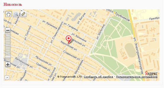 Схема рекламной плоскости по адресу перехрестя вул. Херсонської та вул. Поромної (Крупської)