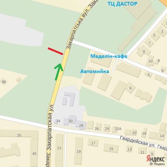 Схема рекламной плоскости по адресу вул.Загорська,61А, автобусна зупинка, рух-Баб'яка, Епіцентр, Нова лінія