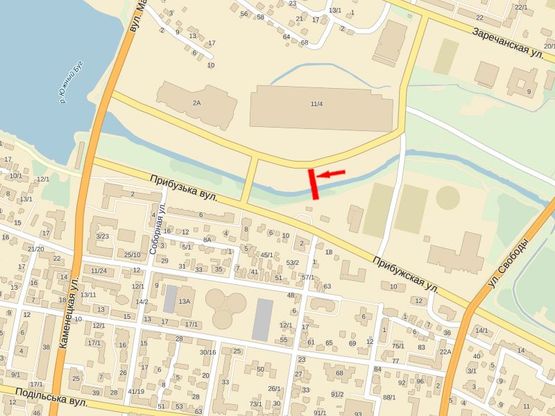 Схема рекламной плоскости по адресу Заречанская ул., 11, возле супермаркета "Епицентр", "Таврия", №6