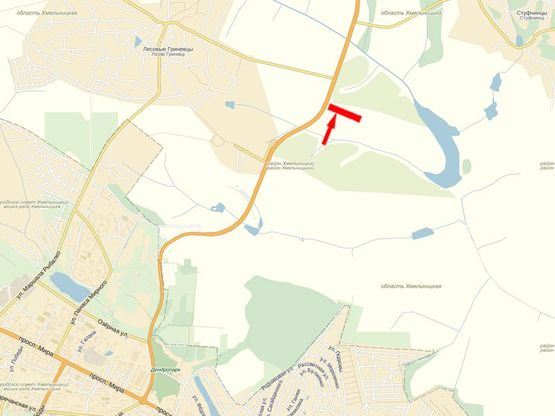 Схема рекламної площини за адресою Выезд на Староконстантинова