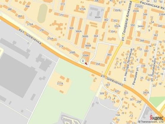 Схема рекламної площини за адресою вул.Шевченка 358, ТЦ ВАМ, м.№1 правий