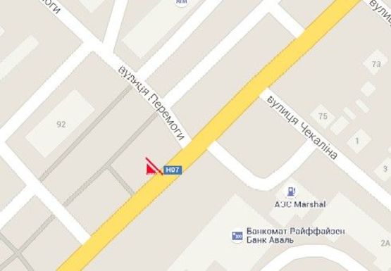 Схема рекламной плоскости по адресу Роменская ул., 92