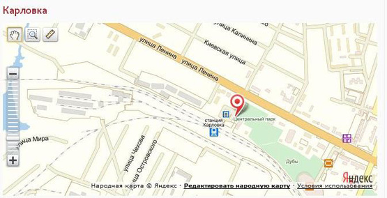 Схема рекламної площини за адресою пл.Привокзальна