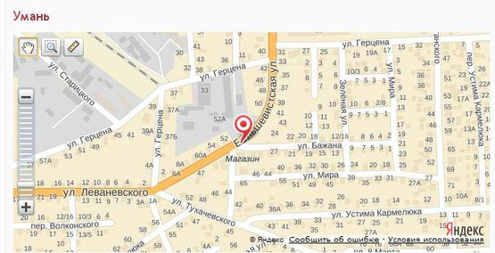 Схема рекламної площини за адресою ул. Мазепы (ранее ул. Большевицкая )