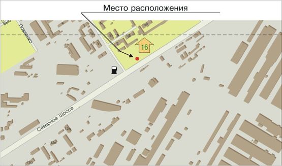 Схема рекламной плоскости по адресу Сев.шоссе_Макаренко