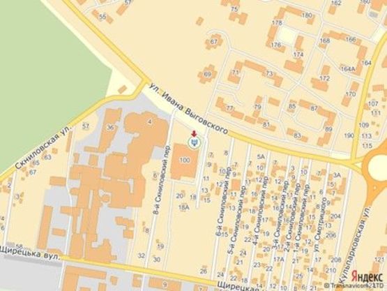 Схема рекламной плоскости по адресу вул.Виговського 100, ТЦ ВАМ, ліворуч від входу