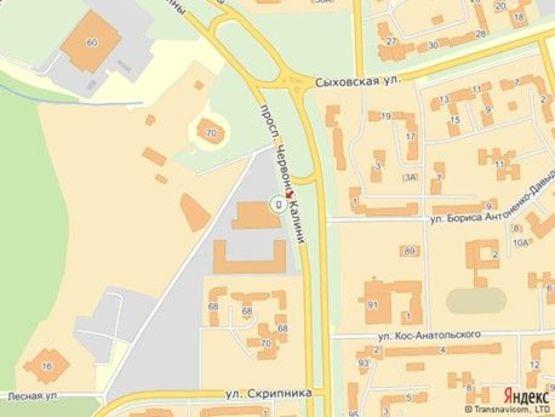 Схема рекламної площини за адресою пр.Червоної Калини 62, ТЦ ВАМ, м.2 правий