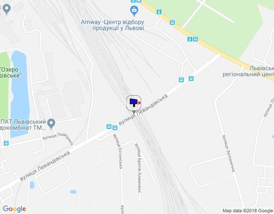 Схема рекламной плоскости по адресу Левандівська вул.