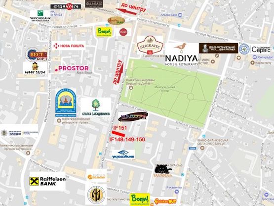 Схема рекламной плоскости по адресу Мельника-Сахарова призма А