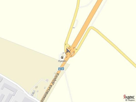 Схема рекламної площини за адресою Одесса-Николаев 21+900 Б (в стор. Николаева)