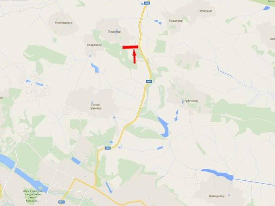 Схема рекламної площини за адресою Выезд на Ровно, Житомир