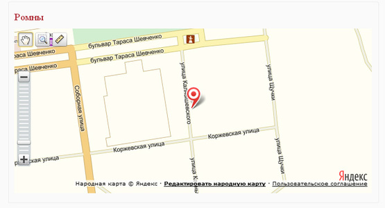 Схема рекламной плоскости по адресу ул. Калнышевского, 35