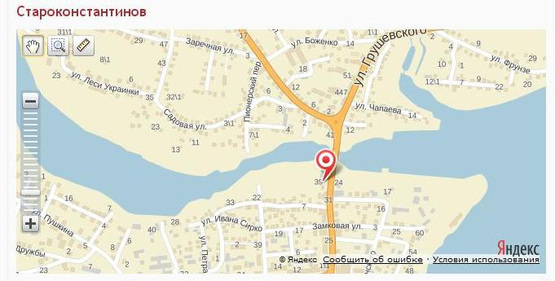 Схема рекламної площини за адресою вул. 1-Травня, бiля мосту