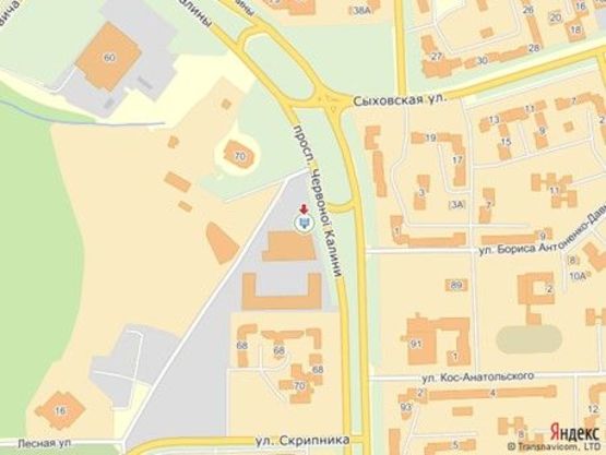 Схема рекламної площини за адресою пр.Червоної Калини 62, ТЦ ВАМ, ліворуч від бокового входу