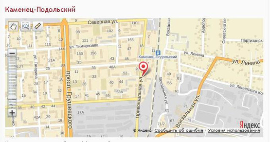 Схема рекламной плоскости по адресу ул. Привокзальная, 19 (от автовокзала)