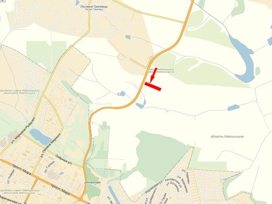 Схема рекламної площини за адресою Въезд из Ровно