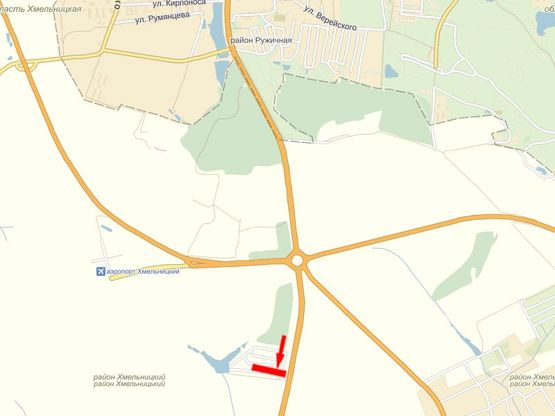 Схема рекламної площини за адресою Выезд на Каменец-Подольский, Черновцы, Метеостанция