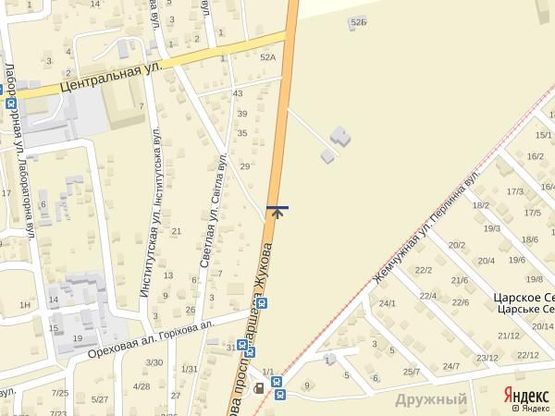 Схема рекламной плоскости по адресу Одесса-Черн-ка (МЕТРО 2) 2+200 А (в город)