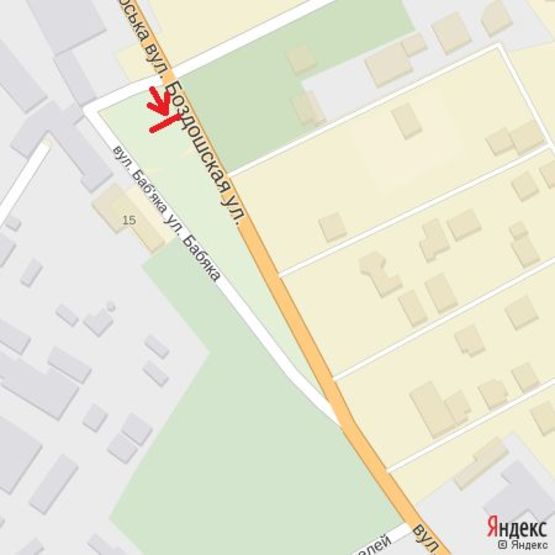 Схема рекламной плоскости по адресу вулБаб'яка -вул.Cнігурського,ТЦ Епіцентр, напр.-вул.Воз'єднання