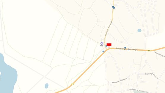 Схема рекламной плоскости по адресу с. Хотяновка, ул. Валовая (перекресток)