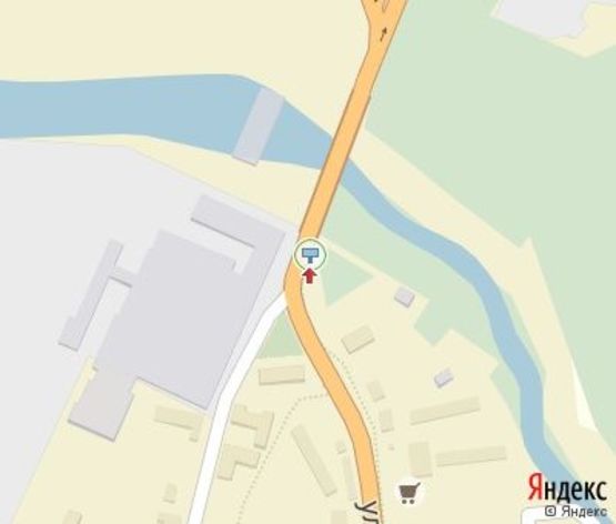 Схема рекламной плоскости по адресу Гагарина ул.,2 (напротив проходной бумаж. ф-ки в  центр)