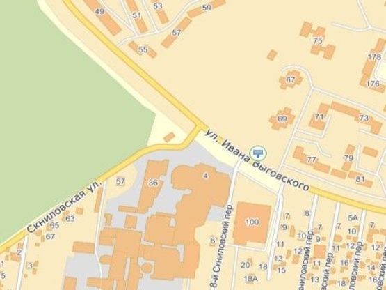 Схема рекламной плоскости по адресу вул.Виговського 100, навпроти ТЦ ВАМ