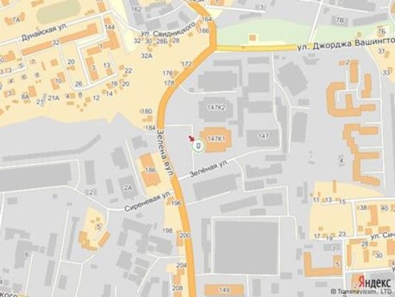 Схема рекламної площини за адресою вул.Зелена 147, Арсен, м.№3 лівий