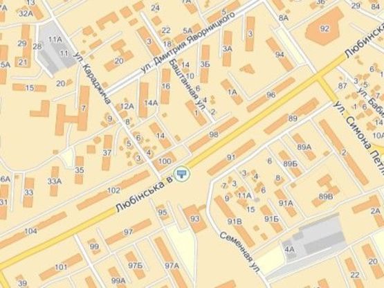 Схема рекламной плоскости по адресу вул.Любінська 93, підземний перехід, Галичина