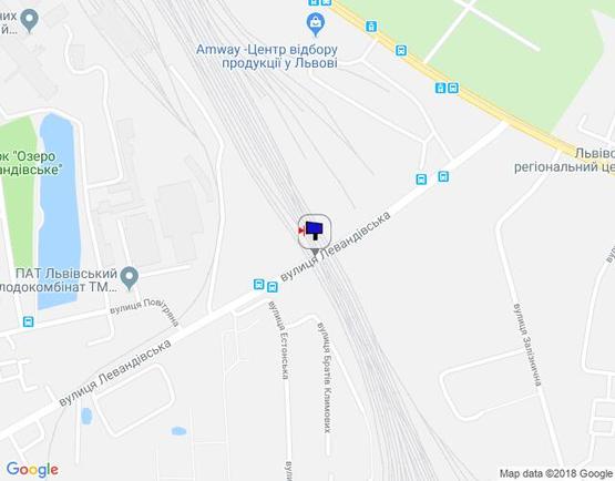 Схема рекламной плоскости по адресу Левандівська вул.