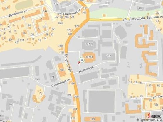 Схема рекламної площини за адресою вул.Зелена 147, Арсен, м.№3 правий