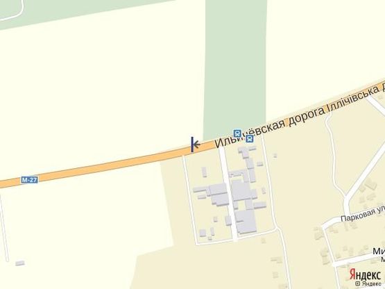 Схема рекламної площини за адресою Трасса Одесса-Ильичёвск 11+100 А (в стор. Ильичевска)