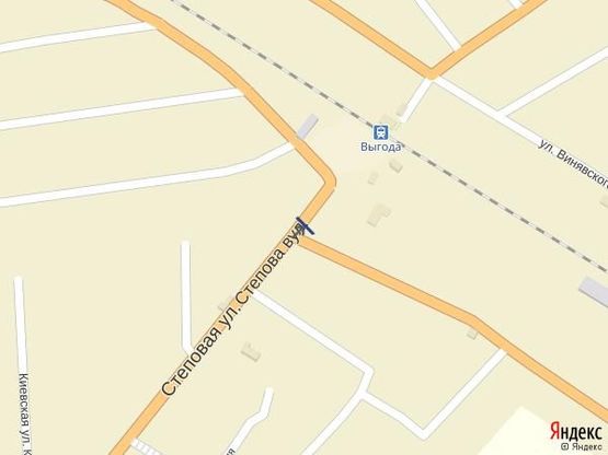 Схема рекламної площини за адресою с. Выгода (А) Трасса Одесса-Кучурганы