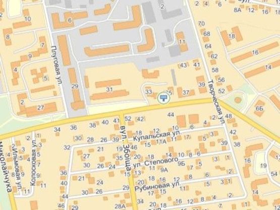 Схема рекламной плоскости по адресу вул.Мазепи 35-вул.Грінченка