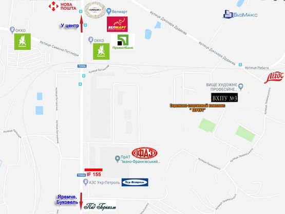 Схема рекламной плоскости по адресу Коновальця