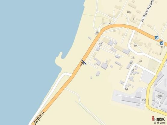 Схема рекламной плоскости по адресу Объездная дорога 11+300 А ( на пос. Котовского)