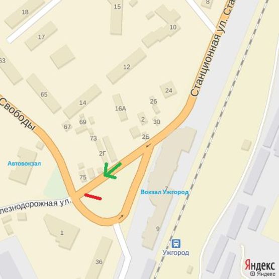 Схема рекламной плоскости по адресу пл.Г.Кірпи-просп.Свободи, Залізн.вокзал,Автовокзал-на пр.Свободи