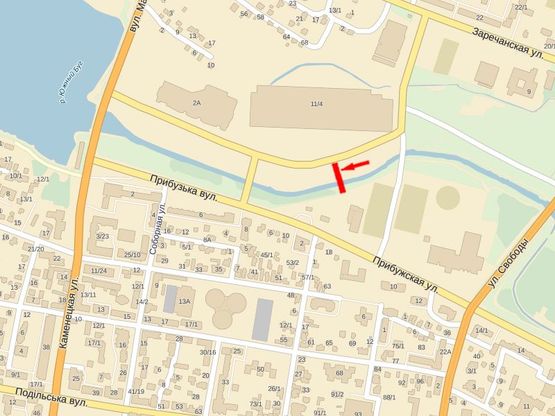 Схема рекламной плоскости по адресу Заречанская ул., 11, возле супермаркета "Епицентр", "Таврия", №9