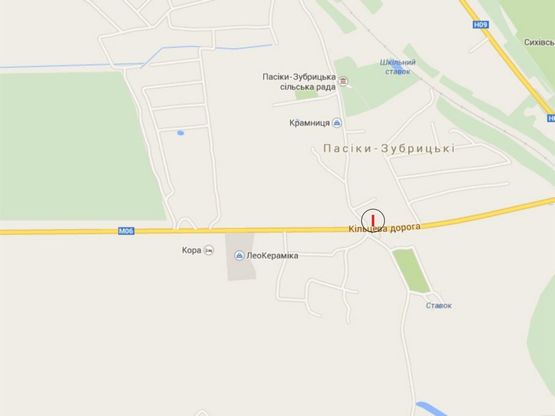 Схема рекламной плоскости по адресу Львів-Пасіки-Зубрицькі, кільцева дорога