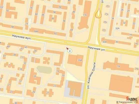 Схема рекламной плоскости по адресу вул.Наукова 35, маг.Ельдорадо, 2 правий