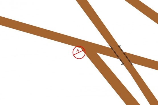 Схема рекламної площини за адресою Бориспольская трасса, поворот на Аэроп.-1 ( в  Аэропорт, справа)