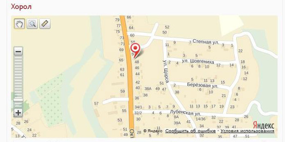 Схема рекламной плоскости по адресу ул.Октябрьская, 76